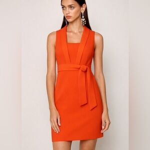 Karen Millen Orange/Red formal mini dress​ US 2